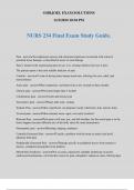 NURS 234 Final Exam Study Guide&period;