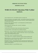 NURS 331 EXAM 1 Questions With Verified Answers&period;