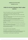NURS 331 EXAM 2 Questions With Verified Answers&period;