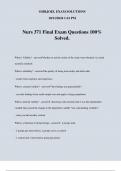 Nurs 371 Final Exam Questions 100&percnt; Solved&period;