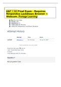 &bull; A&P 1 101 Final Exam - Requires Respondus LockDown Browser &plus; Webcam&period; Portage Learning