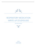 NURSING ;Respiratory Medication write up