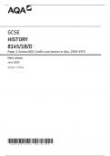 GCSE HISTORY Paper 1 Section B&sol;D&colon; Conflict and tension in Asia&comma; 1950&ndash;1975 questions and aswers
