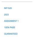 INF1520 Assignment 1 (2023) - 364357 - 100%
