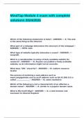 MindTap Module 4 exam with complete solutions 2024&lowbar;2025