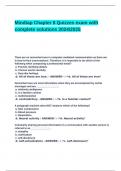 Mindtap Chapter 8 Quizzes exam with complete solutions 2024&lowbar;2025