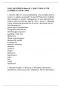 N143 - QUIZ PREP &lpar;Week 1-3&rpar; QUESTIONS WITH COMPLETE SOLUTIONS