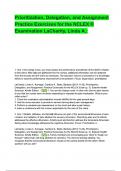 Prioritization&comma; Delegation&comma; and Assignment Practice Exercises for the NCLEX