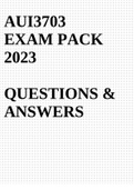 AUI3703 EXAM PACK 2023