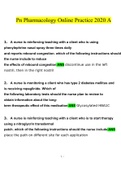 PN Pharmacology Online Practice 2020 A Questions and Answers