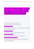 Mendix Certification - Rapid  Developer exam 2023 100&percnt;  VERIFIED SOLUTIONS