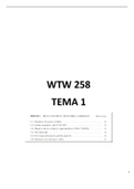 Everything you need to Prep for Unit 1 WTW 258 Exam