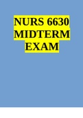 NURS 6630 Midterm Exam