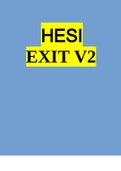 HESI EXIT V2 NEW QUESTIONS AND ANSWERS WITH THE LATEST SOLUTIONS GRADED A+