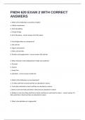 FNDH 620 EXAM 2 WITH CORRECT ANSWERS