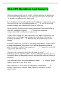 BLS&sol;CPR Questions And Answers