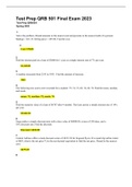 Test Prep QRB 501 Final Exam &lpar;Latest 2023&sol;2024&rpar; Verified and Rated A&plus;