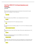 Test Prep QRB 501 Final Exam Questions and Answers &lpar;Latest 2023&sol;2024&rpar; Verified and Rated A&plus;