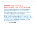 HESI PN MED-SURG REAL  QUESTIONS EXAM SCREENSHOTS