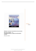 PRIMARY CARE ART AND SCIENCE OF  ADVANCED PRACTICE NURSING – AN  INTERPROFESSIONAL APPROACH 6TH EDITION  DUNPHY