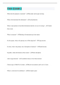FAN EXAM 2 &vert; 75 Questions with 100&percnt; Correct Answers &vert; Verified &vert; Latest Update