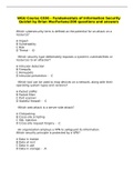 WGU Course C836 - Fundamentals of Information Security Quizlet by Brian MacFarlane&sol;200 questions and answers