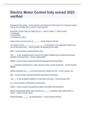 Electric Motor Control fully solved 2023 verified 