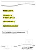 Economics 1B ECS1601 NOTES  Semesters 1 and 2