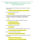 SAFe 5 Scrum Master Test Questions & Answers &lpar;GRADED A&plus;&rpar; &lpar;Verified Answers&rpar;
