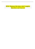 bundle BTEC Exams with Updated Questions and Answers 2023