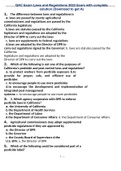 QAC Exam Laws and Regulations 2023 Exam with complete solution &lpar;Download to get A&rpar;