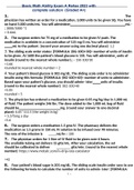 Basic Math Ability Exam A Relias 2023 with complete solution  &lpar;Graded A&plus;&rpar;