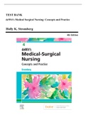 Test Bank - deWits Medical Surgical Nursing: Concepts and Practice, 4th edition (Stromberg, 2021), Chapter 1-48 | All Chapters