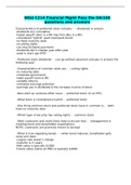 WGU C214 Financial Mgmt Pass the OA&sol;160 questions and answers