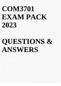 COM3701 EXAM PACK 2023