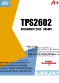 TPS2602 Assignment 2 2023 (743441)