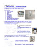 BTEC Applied Science Unit 2 Assignment 1