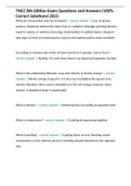 TNCC 8th Edition Exam Questions and Answers &lpar;100&percnt; Correct Solutions&rpar; 2023