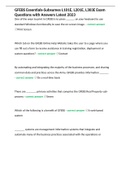 GFEBS Essentials-Subsumes L101E&comma; L201E&comma; L303E Exam Questions with Answers Latest 2023 