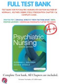 Test Bank For Psychiatric Nursing 8th Edition Keltner By Norman L. Keltner; Debbie Steele 9780323479516 Chapter 1-36 Complete Guide .