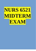 NURS 6521 Midterm Exam