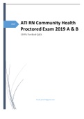 ATI RN Community Health Exam 2019 A & B 100% Verified Q&A 