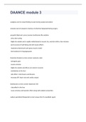 DAANCE module 3 exam 2023 with 100&percnt; correct answers