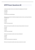 EPPP Exam Questions &num;2 2023 WITH 100&percnt; COMPLETE SOLUTIONS