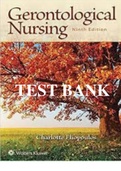 GERONTOLOGICAL NURSING 9TH EDITIONELIOPOULOS COMPLETE TEST BANK
