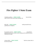 Fire Fighter 1 State Exam 2023/2024