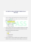 ATI MENTAL HEALTH PROCTORED EXAM -RETAKE