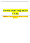 NBCOT Exam Prep Study  Guide.