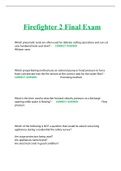 Firefighter 1 & Firefighter 2 Bundled Exams with complete solutions(All exam versions and study guides are here)