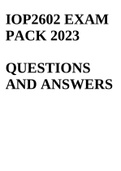 IOP2602 EXAM PACK 2023